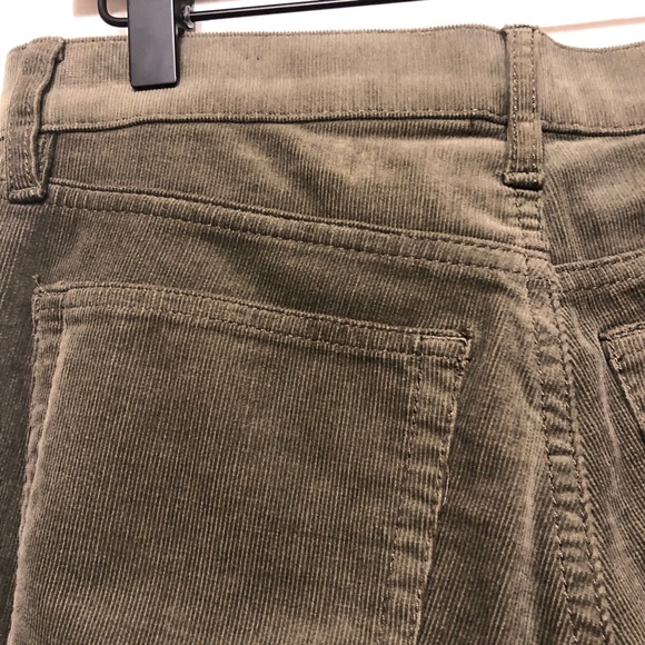 Loft Olive Corduroy Skinny Zipper Ankle Pants - 27 - Picture 8 of 8